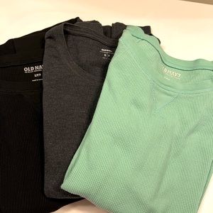 3 Old Navy Waffle knit long sleeve sold together